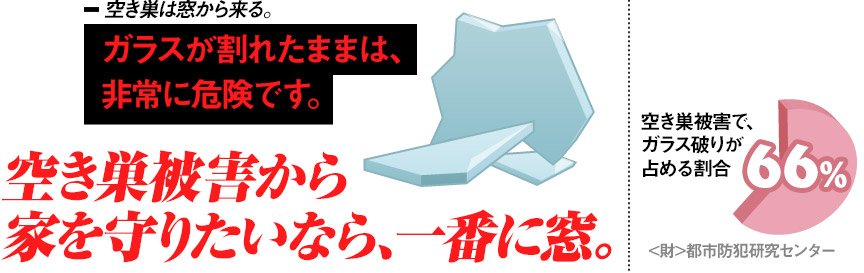 空き巣から家を守る防犯ガラス